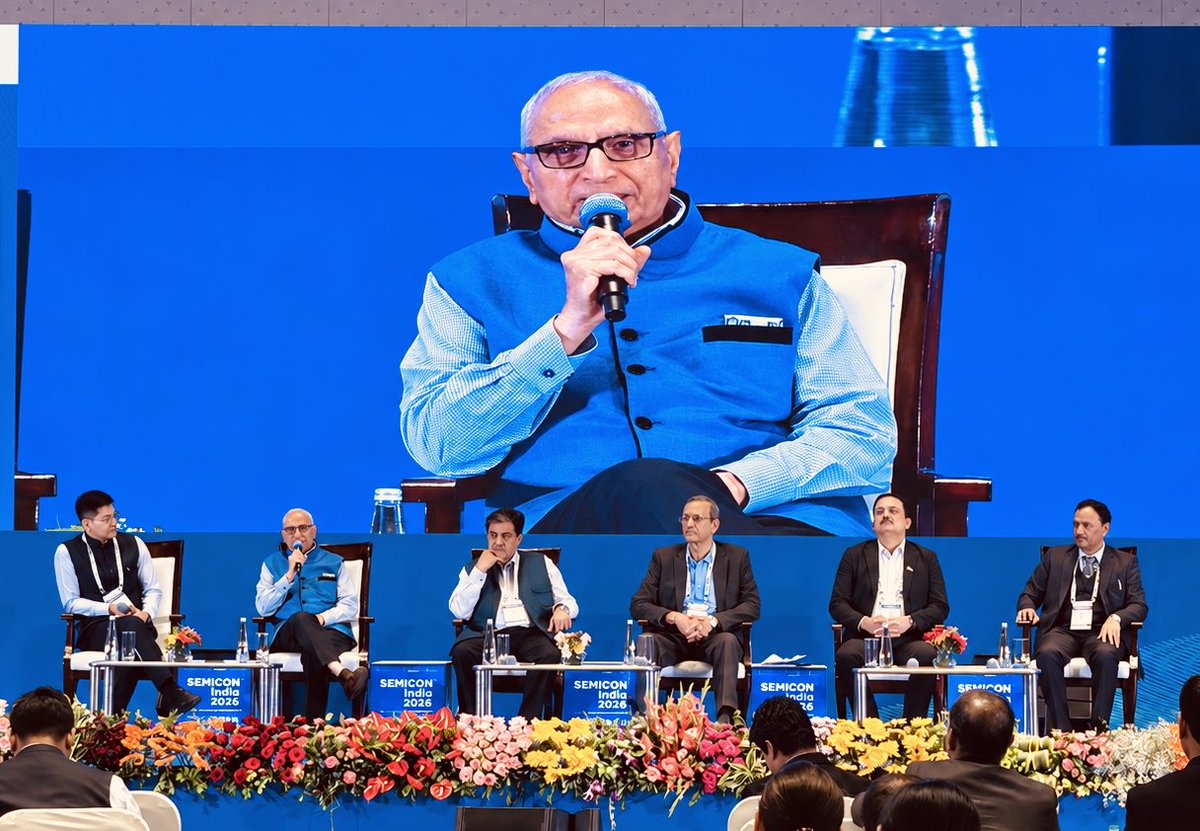 SEMIIndia's tweet photo. India is earning strong international confidence in its semiconductor journey. 🇮🇳

With 300 international companies participating in the third edition of SEMICON India, the growing global participation reflects the confidence in India as a destination for the semiconductor ecosystem.

The conversation now moves from Silicon to Systems—and what it will take to build the complete ecosystem.

#SEMICONIndia2026 #Indiaspensable #SiliconToSystems