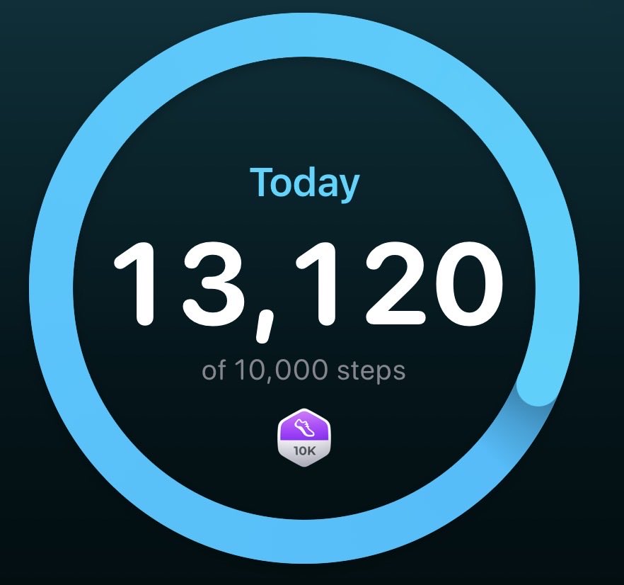 vnillawhisp's tweet photo. sep 18 

intake: 790
steps: 13.1k https://t.co/7zBMksoOQ3