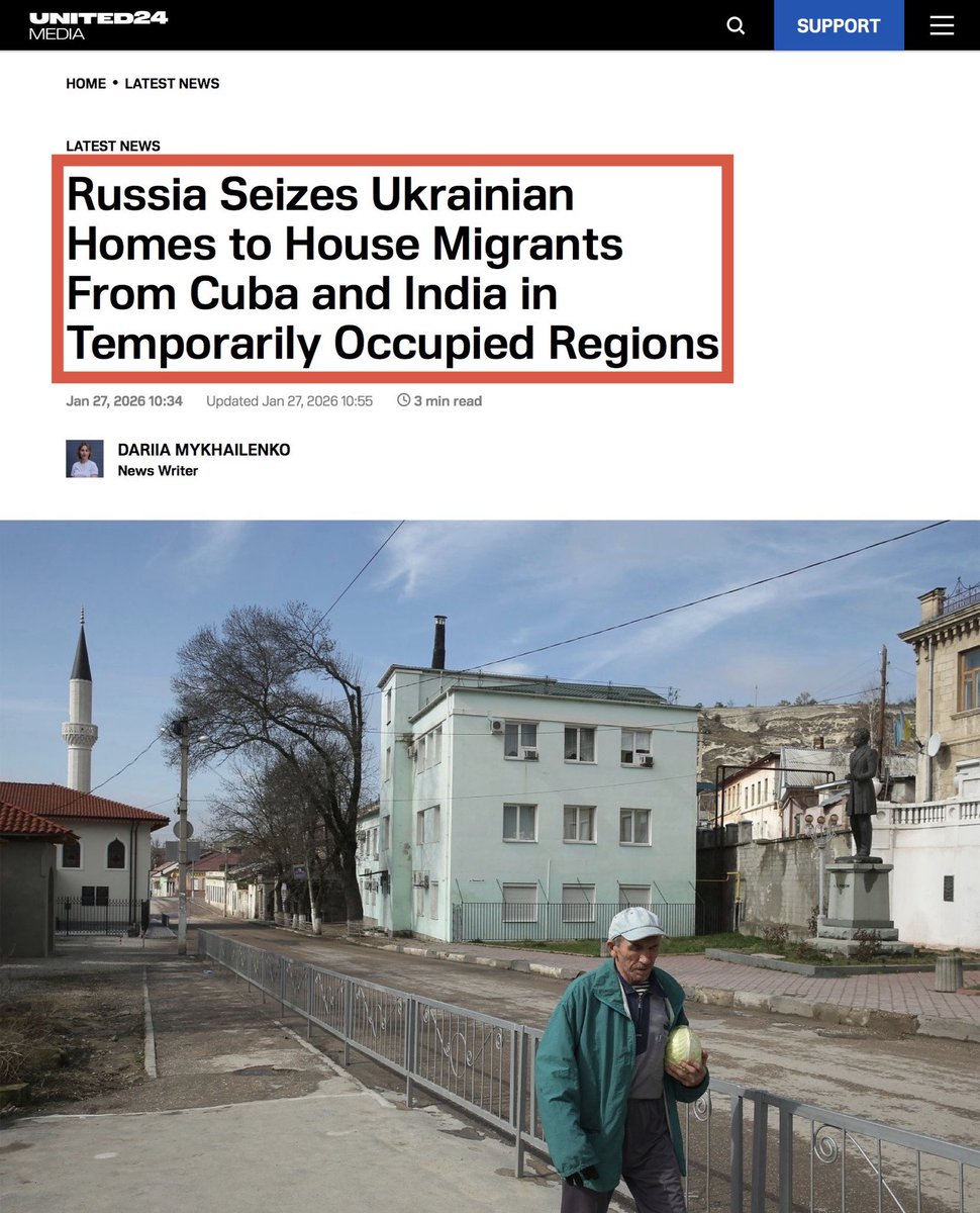 DefendRussiaZ's tweet photo. Vladimir Putin successfully terrified the Banderites into leaving our great country and has given new homes to Russian people of color. https://t.co/Rg2DAC6Q5y