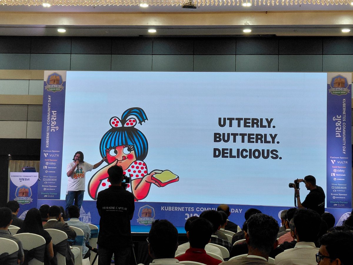 Vanditvpandya's tweet photo. @TheTechMaharaj ( @Atulmaharaj )on @k8sAMD

Delivering the keynote session

#KCDGujarat #KCDGuj26 https://t.co/Fvf7tLJVcg