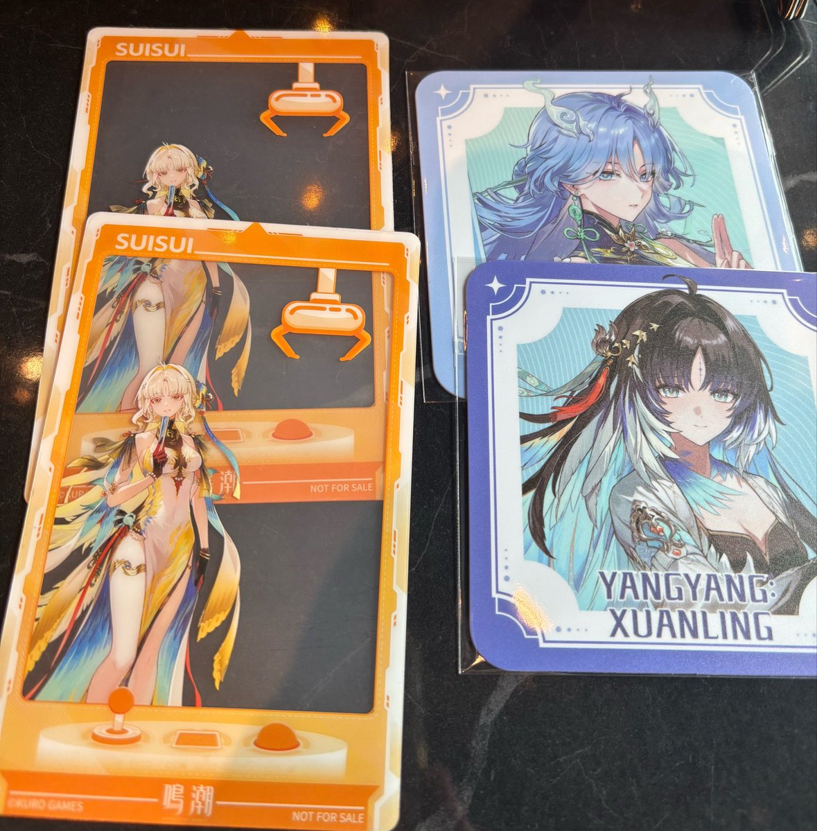 Myshetto's tweet photo. 鳴潮のGIGOコラボの交換を探しています
出
コースター 秧秧・玄翎、清宵
クリアカード 穂穂2
求
コースター リューク
クリアカード エイメス

クリアカードはオンクレ分がまだなので後日提供変わります

大阪でしたら手渡し、郵送も可能です https://t.co/urXNEz2TAg