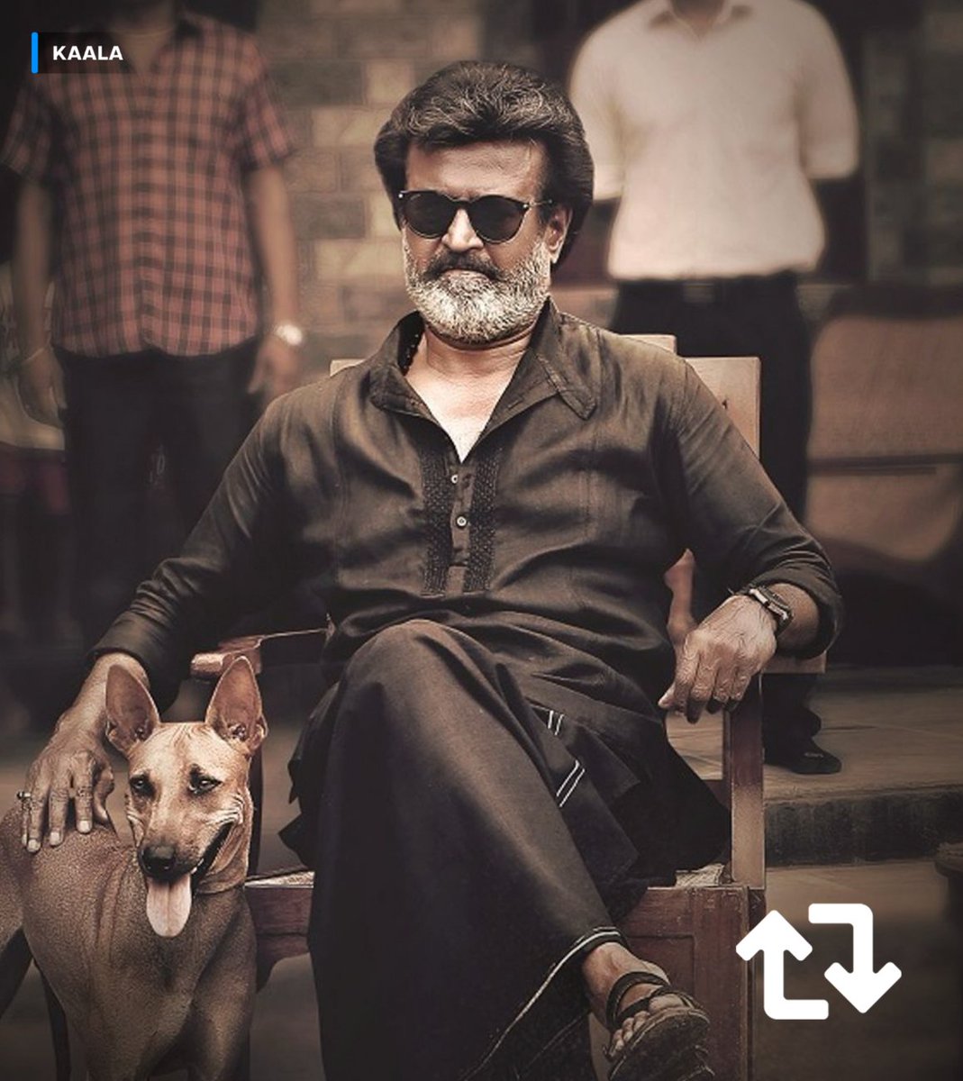 PrimeVideoIN's tweet photo. 🔁 for Thalaivar in Kaala
💙 for Superstar in Kabali https://t.co/IWKkigfv02