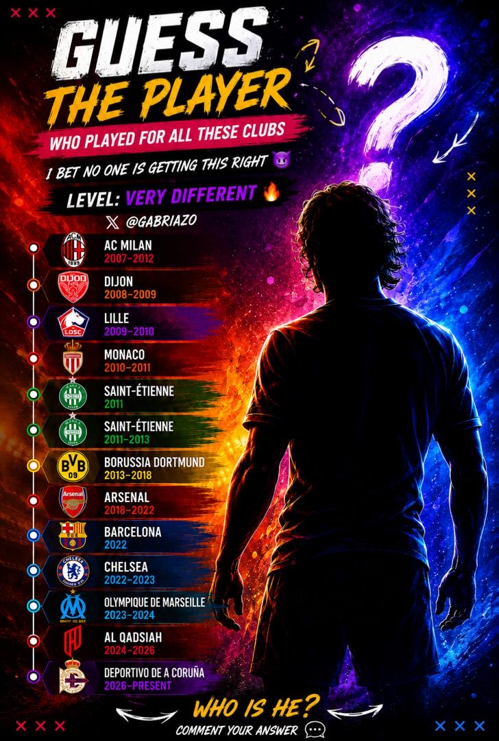Gabriazo's tweet photo. You can check twice…
You’re still not getting it..

Guess the player..

LEVEL: VERY HARD https://t.co/N6EcNIKEyC