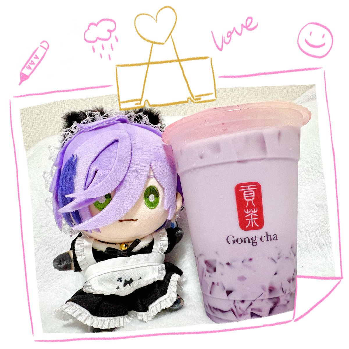 kimagure0520's tweet photo. ゴンチャの巨峰味めっちゃおいしい😋ムラサキだ〜〜〜〜
#にじぬいが見られるタグ https://t.co/JbZRtVoLkc