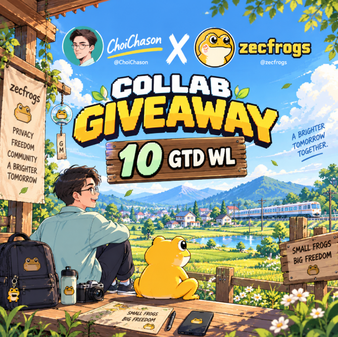 ChoiChason's tweet photo. 🐸 ZecFrogs × ChoiChason Giveaway

Happy to collab with @zecfrogs
Giving away 10 GTD WL to the community.
To enter:
• Follow @zecfrogs &amp; @ChoiChason
• Like + RT
• CMT your u1 address

Built around privacy with @Zcash. 🛡️
Good luck frens 🐸 https://t.co/x6VvmqxOKl