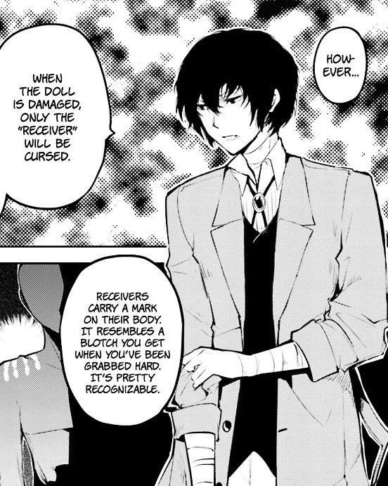 tetezaiii_'s tweet photo. Dazai's habit here is so important to me https://t.co/TUzs4Y2lEI