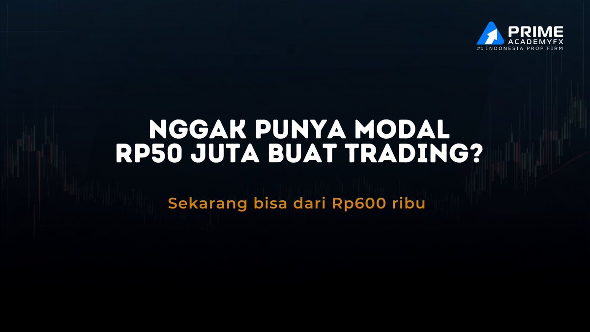 Kageyoru_'s tweet photo. Modal gede bukan lagi alasan buat nggak mulai trading serius ๐ช
Sistemnya udah ada, tinggal kamu yang eksekusi. Geser buat tau cara kerjanya ๐
Mulai evaluation-mu sekarang: https://t.co/hgarCTKOkp
#PrimeAcademyFX #PropFirmIndonesia #TradingIndonesia https://t.co/c709V4QK0i
