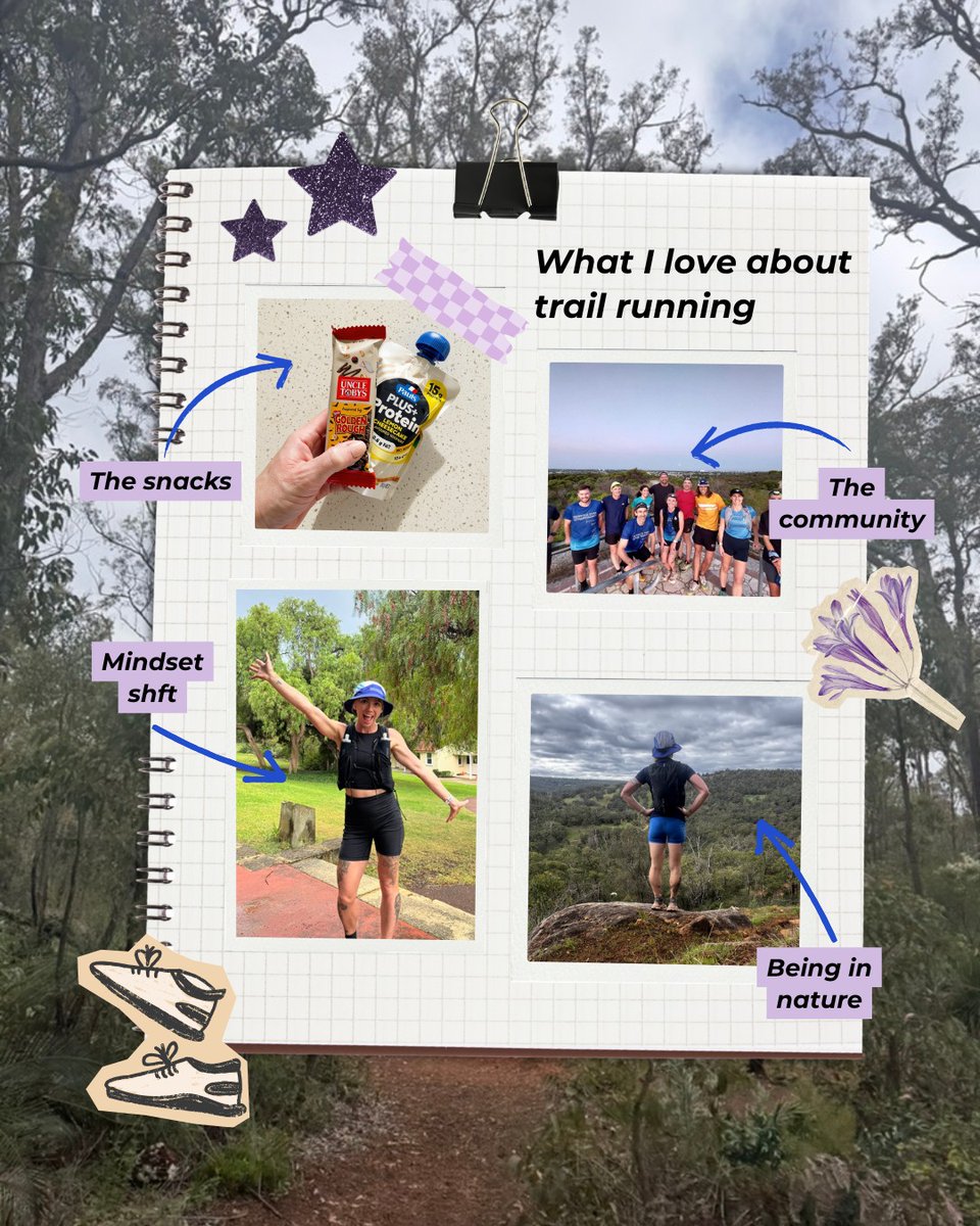 leahwalkerlstdn's tweet photo. I wanted to share something a little more creative and cute. It’s important to remember your WHY. I run for the love of nature, the calm it brings, the challenge of long trail distances, the incredible community—and, of course, the snacks! What https://t.co/HfzhRWvU8J