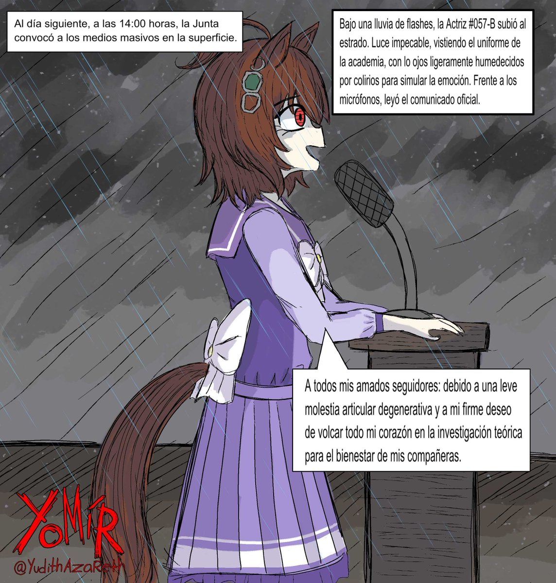 ElYomirsito's tweet photo. UMAMUSUME RUINS #2 [parte 5] [Agnes Tachyon]
Historia hecha por mi y por @Extessyhy @Chiphys https://t.co/Yq5Wzw2BkD