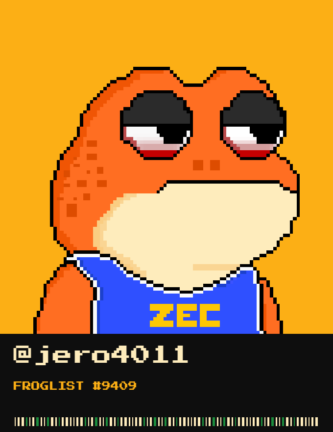 jero4011's tweet photo. @zecfrogs lets jump 🐸 https://t.co/7ctNcZm0iz