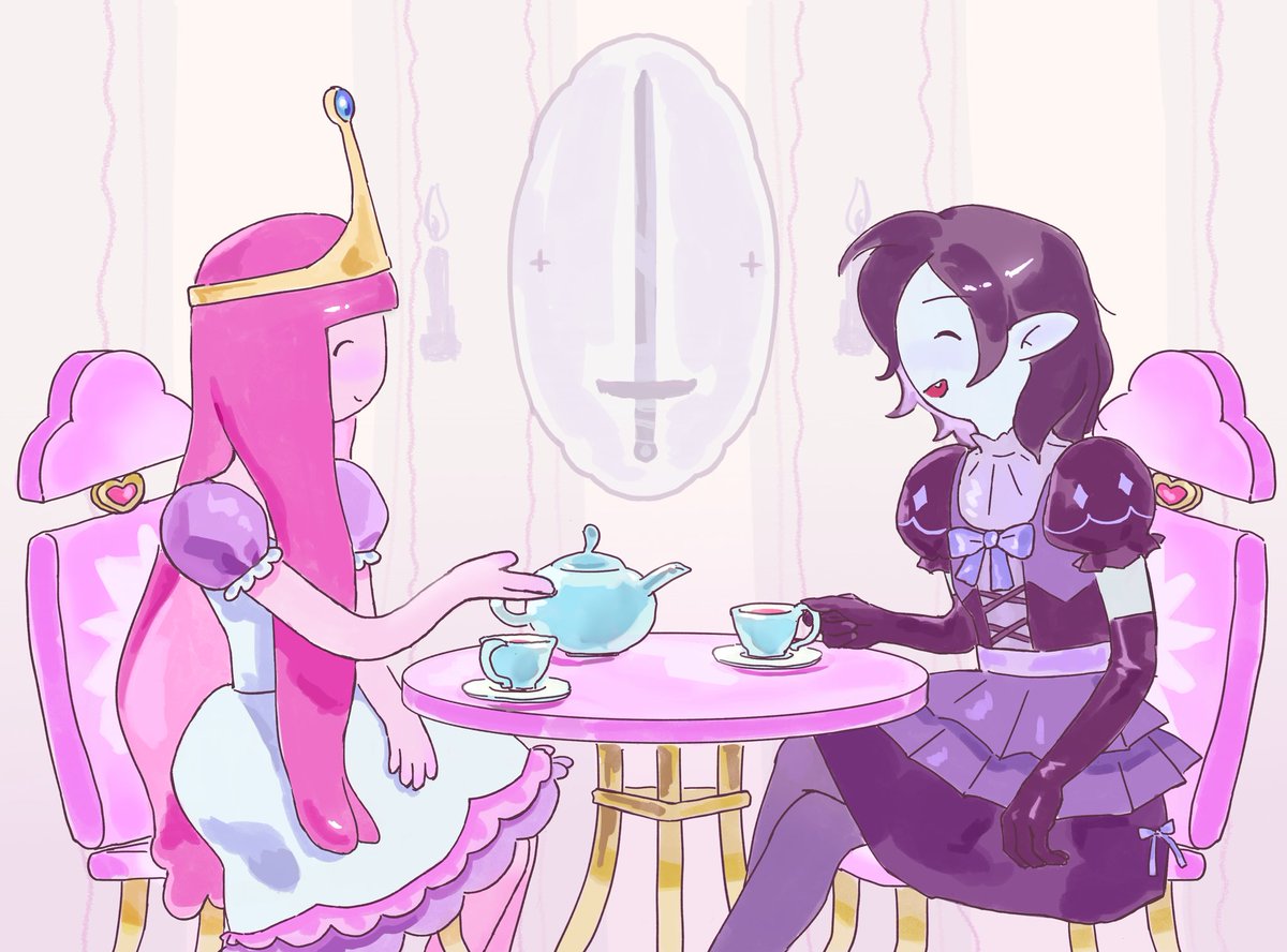 Yeahqqqqqqqqq's tweet photo. *Tea party time*
#adventuretime  #MPB #bubbline https://t.co/YuIrtXL5sf