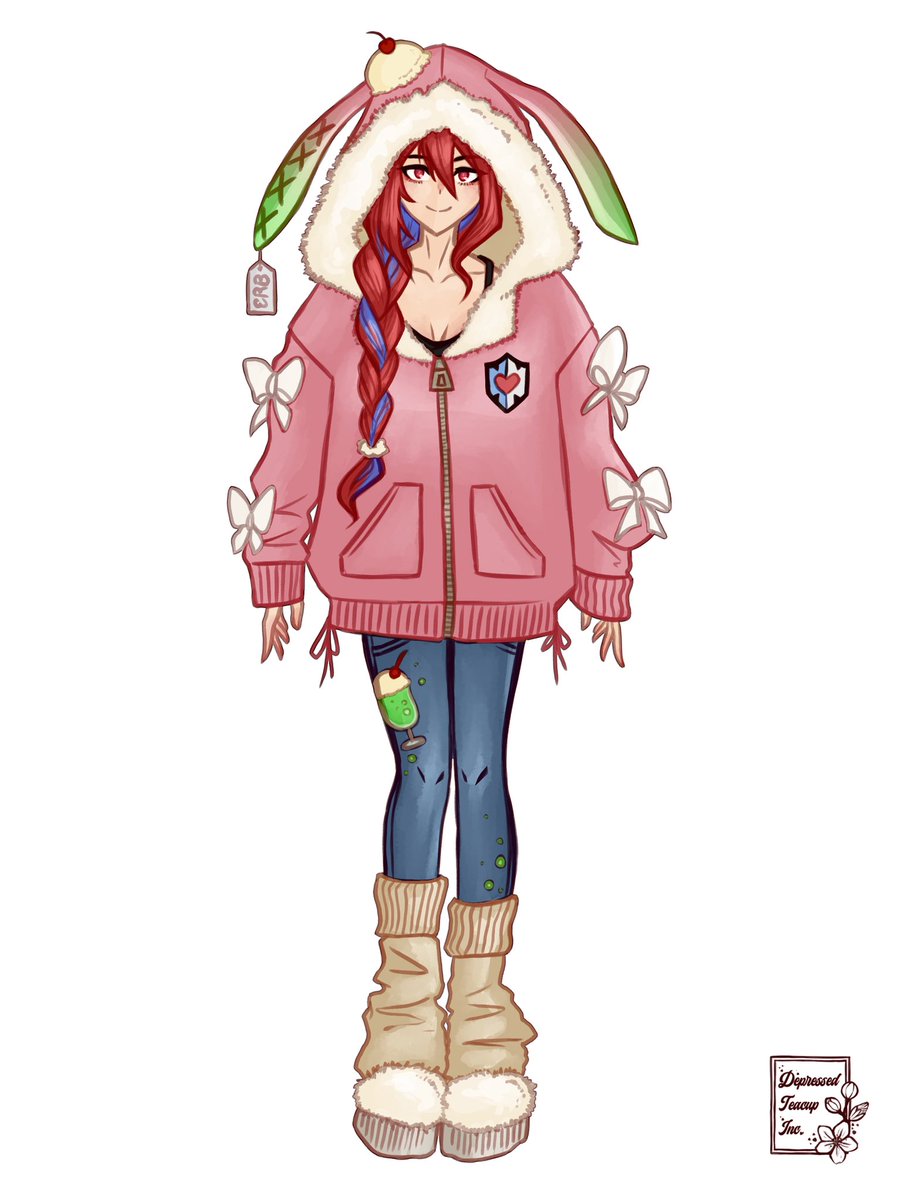 shirabarchen1's tweet photo. (4/4) She got them melon soda jeans? And boots with the fur? #CasualLiz #BloodflameArt https://t.co/CMF9SpSgnN