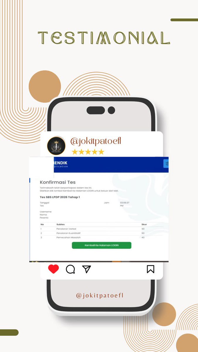nayeonas's tweet photo. Testimoni jasa joki SKOLASTIK #LPDP terbaru dari klien kami tercintahhh🥰

Alhamdulillah semua puas dengan hasilnya 🤗 karena disini :
🔗 bisa request nilai
🔗 sat set
🔗 amanah dari tahun2019

cek link bio kami yak 🥰 #zonauang https://t.co/76lGaUa1v9