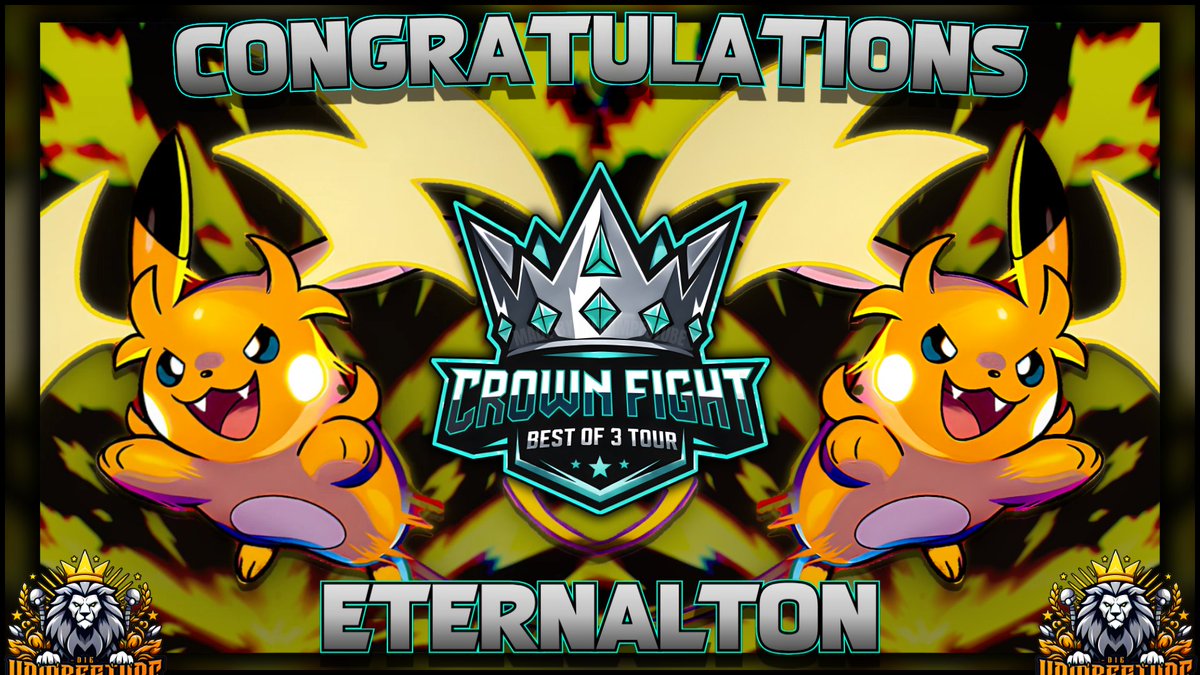 kampfstube's tweet photo. 🏆 WE HAVE A NEW WINNER!
Huge congratulations to Eternalton
for taking the crown at Crown Fight Tour #86! 👑🔥

#pokemon #pokemonvgc #topcut #bo3 #vgc https://t.co/OCF0GBFvuz