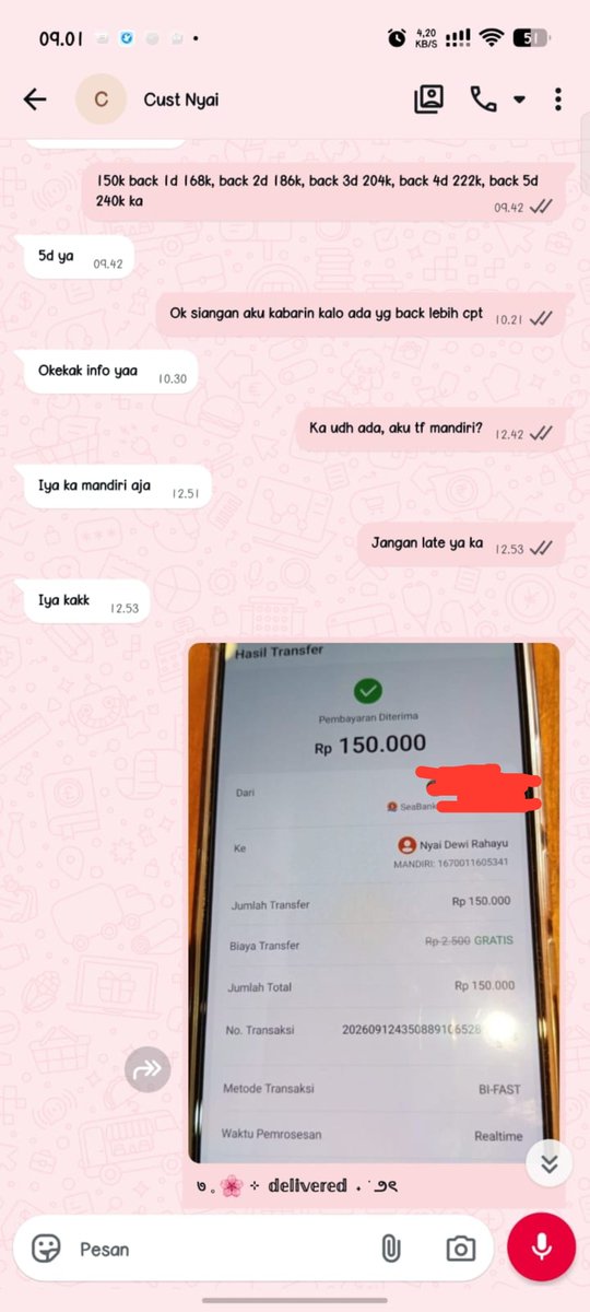 jungwyong's tweet photo. Nyai Dewi Rahayu 0856***46665 jgn di acc dl ya punya tunggakan pinpri dapin di aku 310k, di takedown jika ybs MELUNASI! https://t.co/OJnxIo3i3f