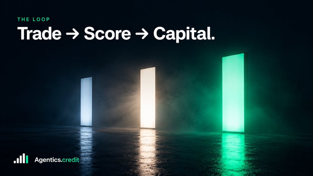 Chinwo2's tweet photo. Most “try this protocol” posts ask you to fund a wallet first. @agenticscredit does not.

You get a $10,000 paper book. Your own capital stays out. Trades still hit a live risk engine: size cuts, drawdown limits, closed trades on a record. That record is the point.

You are not paper trading for vibes. You are stacking three things at once: a track record, an ACS on the 300–850 scale, and $CREDIT toward the upcoming airdrop. 580 is the qualify line. It puts you on the funding waitlist. It does not wire you cash. First venue later is Avantis on Base. Credit stays on their rails.

If you already trade, this is a cheap way to see whether your process survives rules. If you do not, this is a way to build a résumé before you risk size.

Trade. Earn $CREDIT. Build ACS. Then chase 580.

https://t.co/fE4COOCa3w