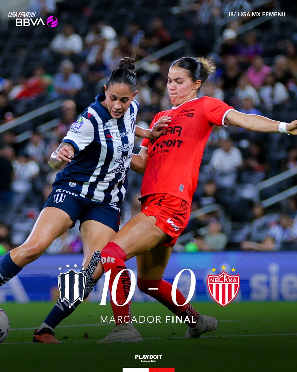 NecaxaFemenil's tweet photo. #MTYvsNEC⚡️| 10-0 | ⏱️ 90’

Final.

#HastaElAlmaGrita ⚡️ https://t.co/EVP9eUrziS