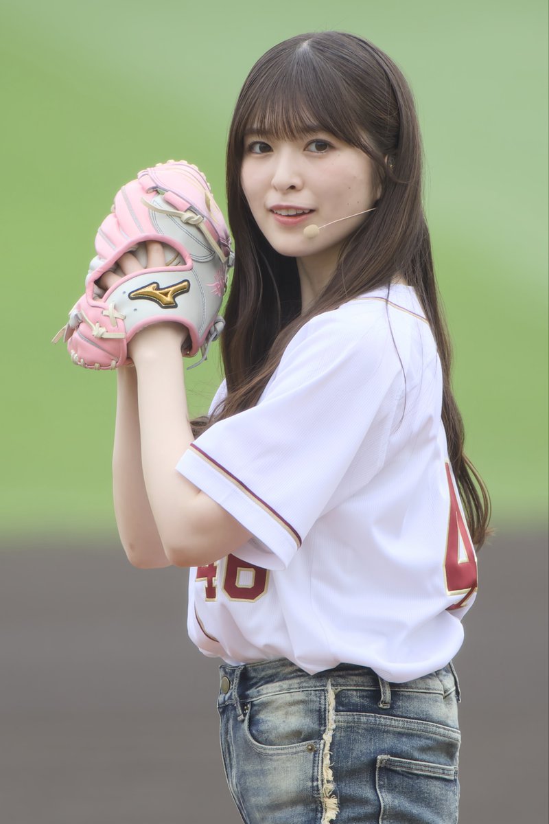 B7_ngz's tweet photo. 2026.09.19  楽天モバイル最強パーク宮城

あーや🍅セレモニアルピッチ⚾️
#小川彩
#乃木坂野球部
#乃木坂46 https://t.co/NaZhWHb3Qe