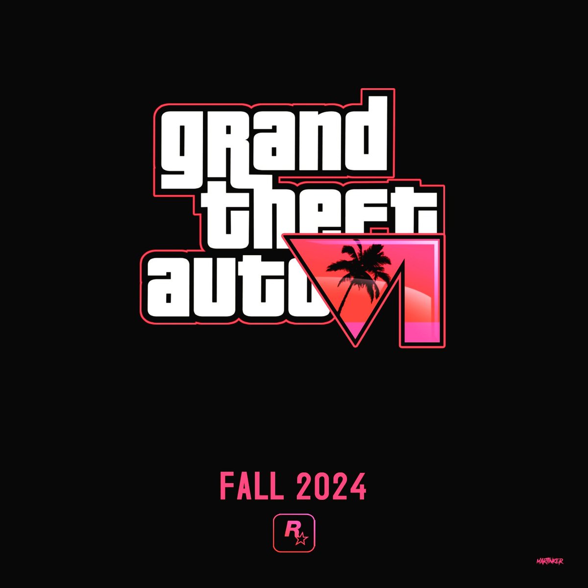 JacintoBatoc's tweet photo. Can't wait... My take on the logo for GTA 6. Fanart https://t.co/hcyuOE0dcX