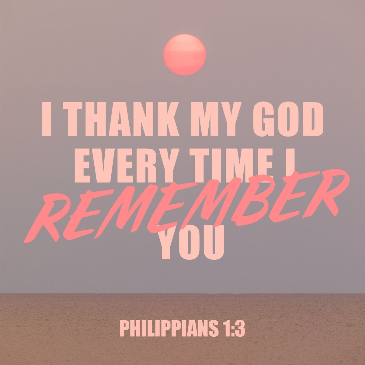 YouVersion's tweet photo. Philippians 1:3

Read today's verse in the Bible App! https://t.co/o9bu2UBw5g https://t.co/INh9A4Cg0L