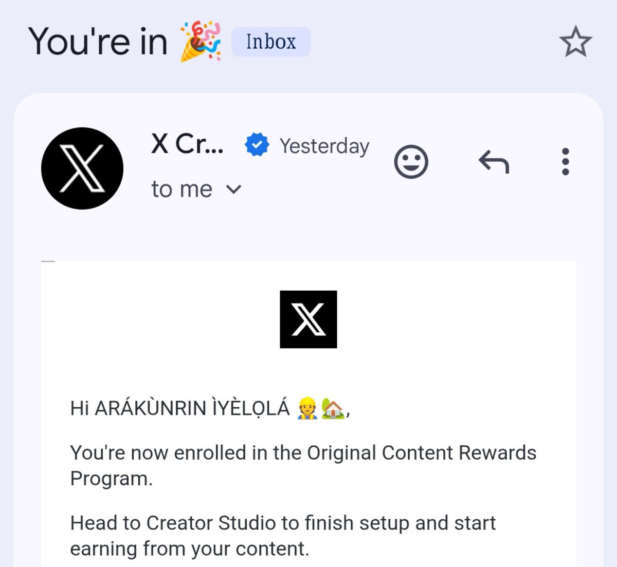 IyelolaIge's tweet photo. To my beautiful mutuals, WE ARE IN! 🥳🥳🥳🥳.. 

Original Content reward is Active!.✅✅ https://t.co/JcwUGTlyQP