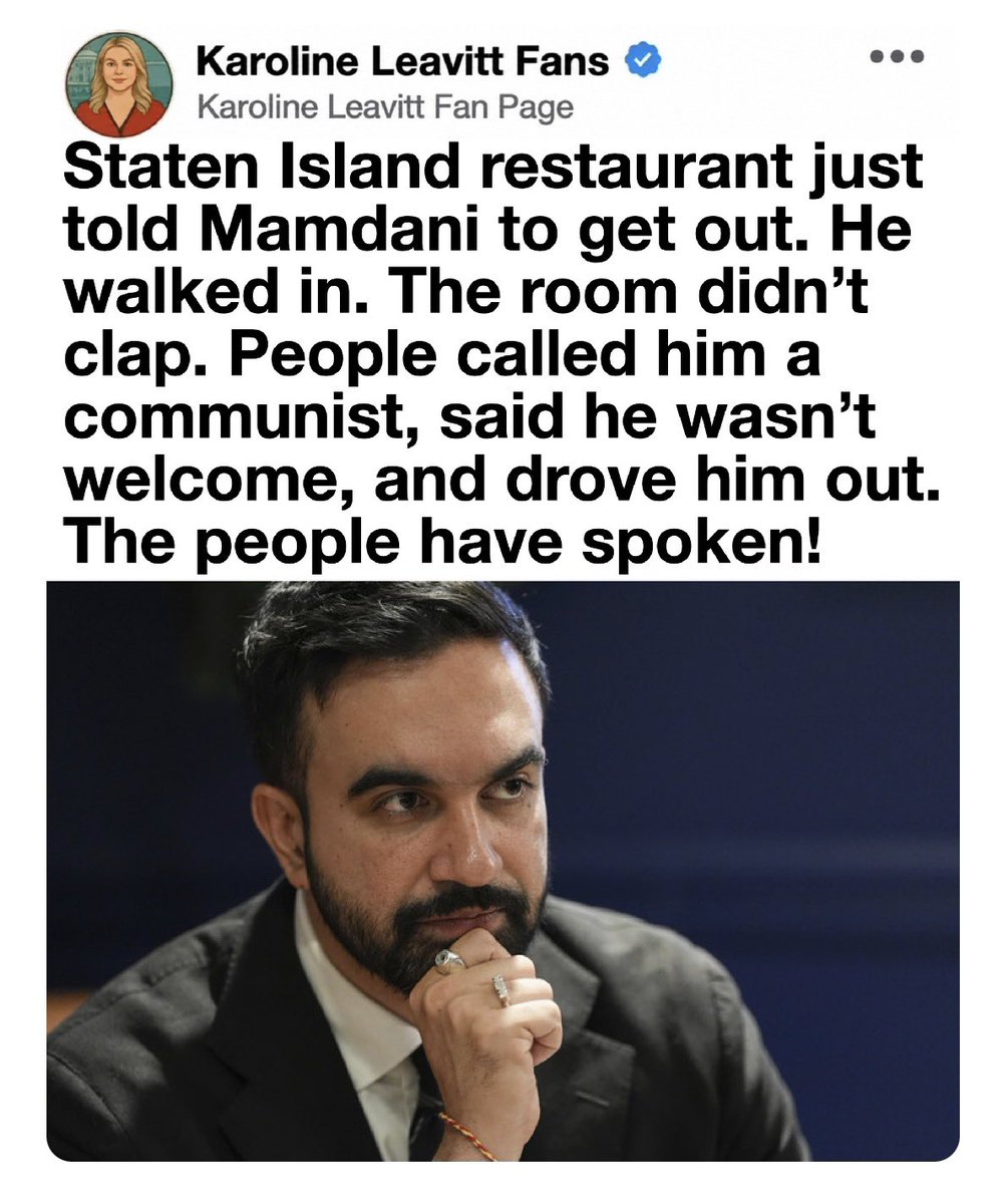 its_The_Dr's tweet photo. Glad to see some people fed up and giving Mamdani the message that Socialism is not ok. He is a full blown communist and doesn’t have the mental Capacity to understand how stupid he is because Socialist have big Ego’s. https://t.co/62NV7n3T9i