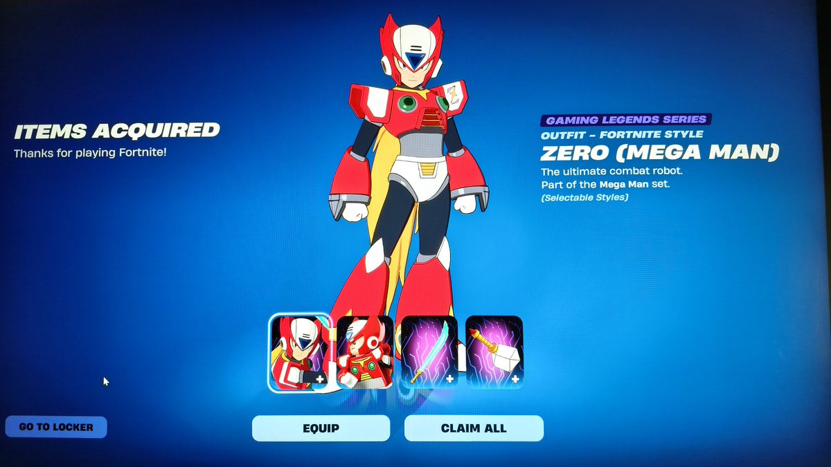 Tsumyoki_X's tweet photo. Finally bought the mega man skin with 'REPULSA' @Awesomee_Meh ❤️ https://t.co/RHpUdCrB44