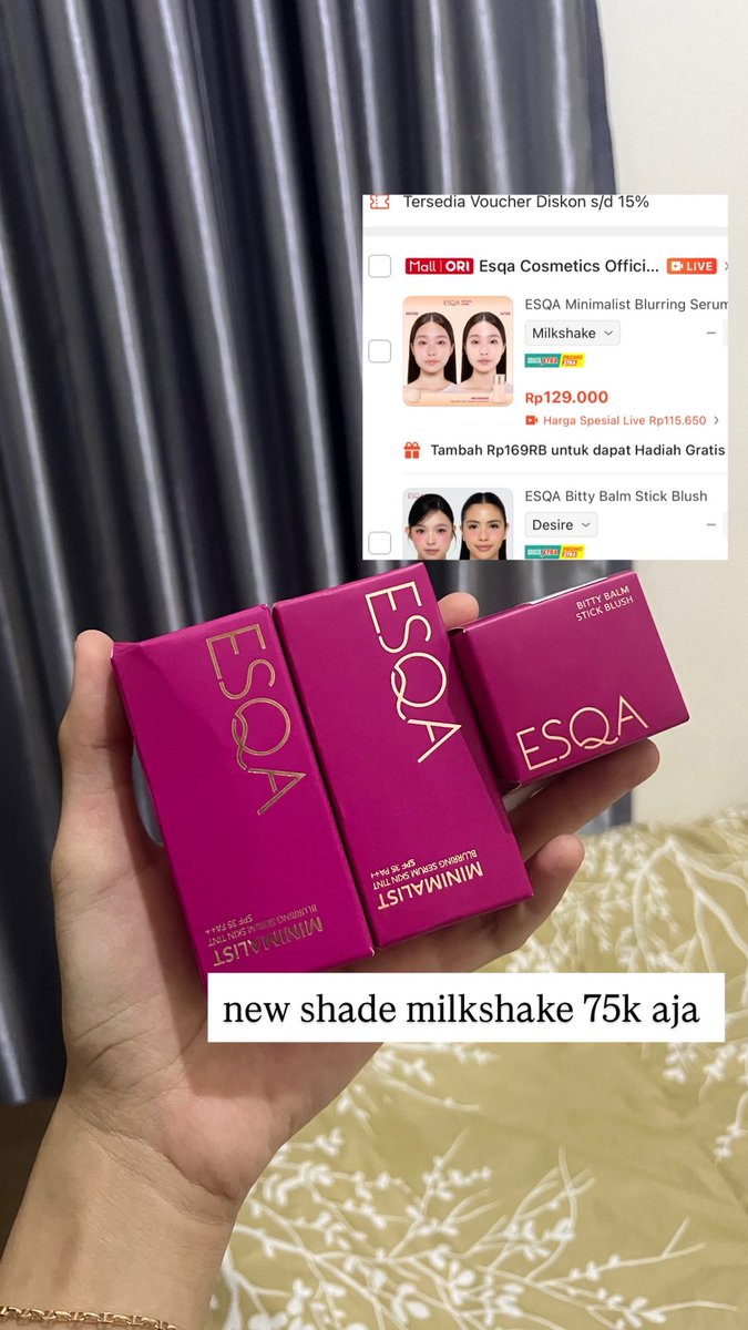 bububijyjw's tweet photo. wts new skintint esqa 75k ajaa shade milkshake https://t.co/UggwB98Tzm