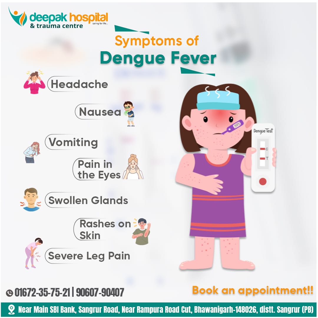 chloethompsoni3's tweet photo. Get the support you need for dengue fever. Consult Deepak Hospital for compassionate care and recovery solutions. Call 01672-35-75-21 or 90607-90407. Visit us near Main SBI Bank, Bhawanigarh. https://t.co/Htk61oX6SI