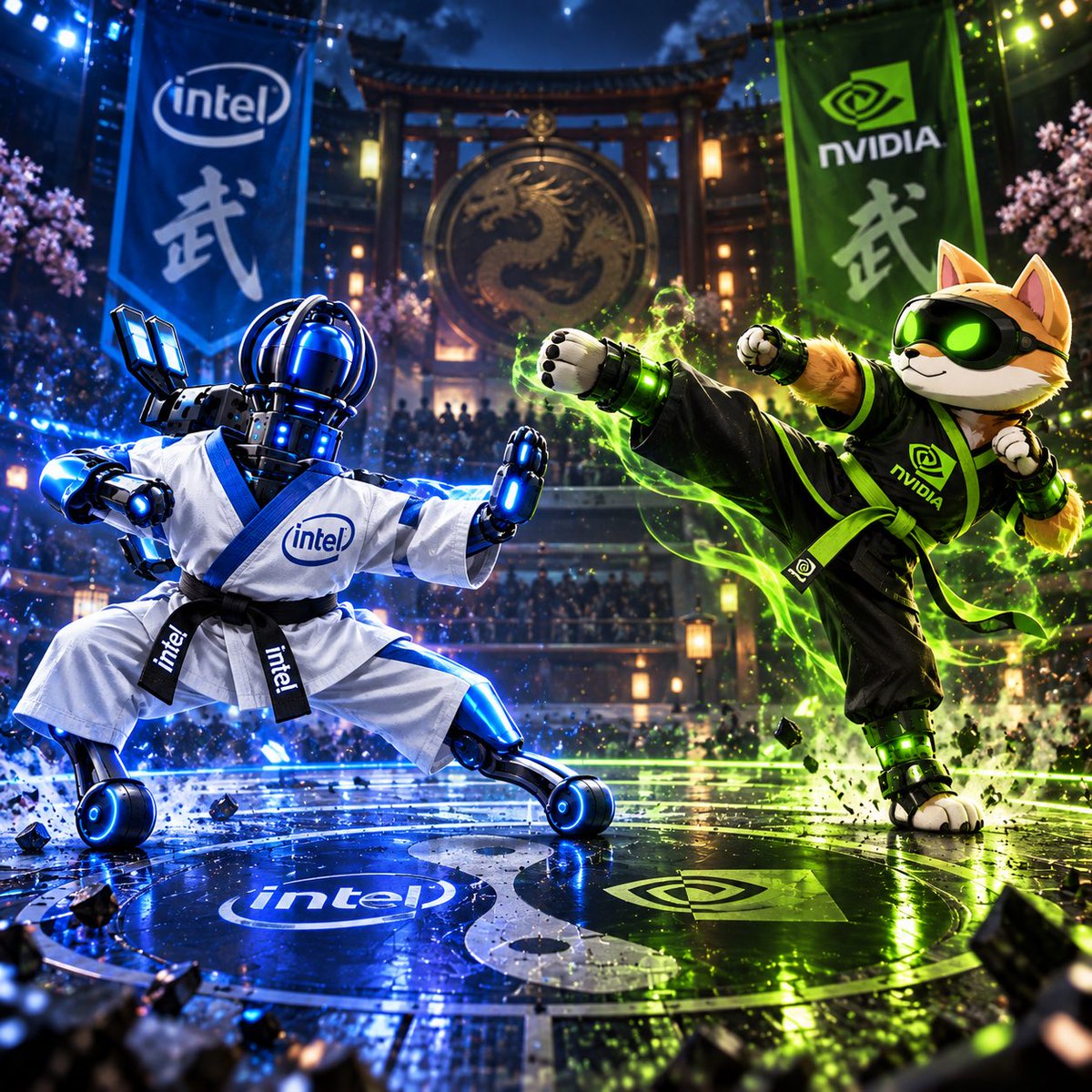 IntelRobotDog's tweet photo. @intel posted about Chip 
$Chip rewards $INTC to holders

@nvidia didn’t post about Artificial Inu

Chips got better narrative than Artificial Inu👀😉 https://t.co/bGcgF9NWtW