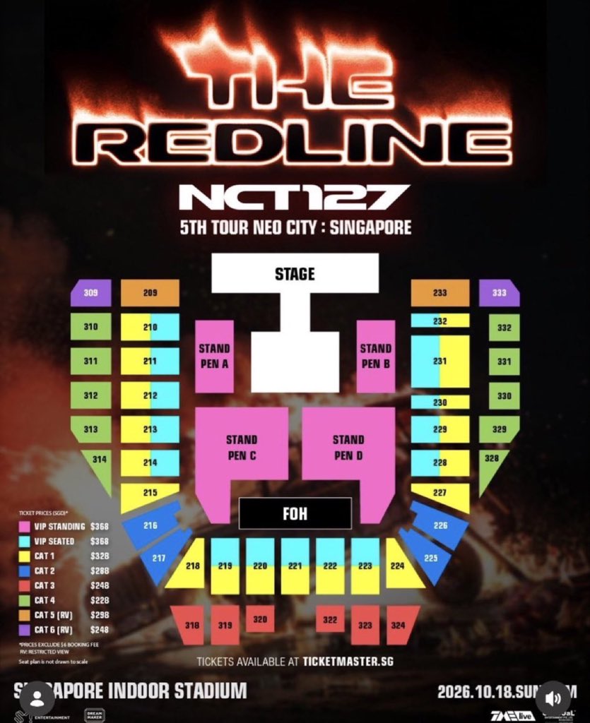 Tashaono's tweet photo. wts Ifb selling

NCT 127 5TH TOUR 'NEO CITY : SINGAPORE - THE REDLINE' SG📍

VIP STANDING PEN A/C
VIP SEATED 221

can transfer to ticketmaster acc 
foreigners can buy also
Message me📥
#NCT127_5TH_NEOCITY_THE_REDLINE #THE_REDLINE
#NCT127inSG #NCT_10TH_ANNIVERSARY           � https://t.co/AooLNz5D2a