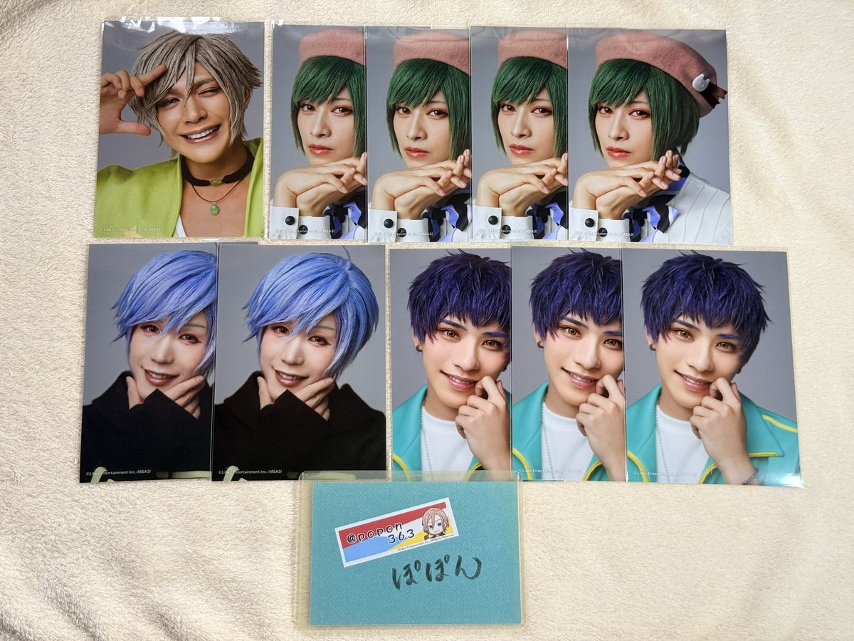 popon363's tweet photo. 【交換•譲渡】MANKAI STAGE A3! エーステ ACT.3 春夏2026 ランブロ ステショ モーメント

譲)咲也 ★真澄 綴 シトロン △幸 椋 ★三角 △九門 △霞 △雄三 ◯九角

求)定価(＋送料)

★→1点に付き◯>△2点含

プロフ記載日手渡しか郵送にて

検索からもお気軽にお声掛けください！ https://t.co/4IvboXM2ri