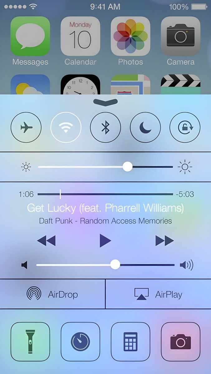 X8Proo's tweet photo. Nothing will ever hit quite like the visual shock and beauty of iOS 7.
The neon gradients, translucent frosted glass layers, and that crisp parallax wallpaper depth... 2013 Apple aesthetic was operating on another level. ✨
Uff that status bar 🤌🤌
#iOS7 #TechNostalgia #Apple #Design