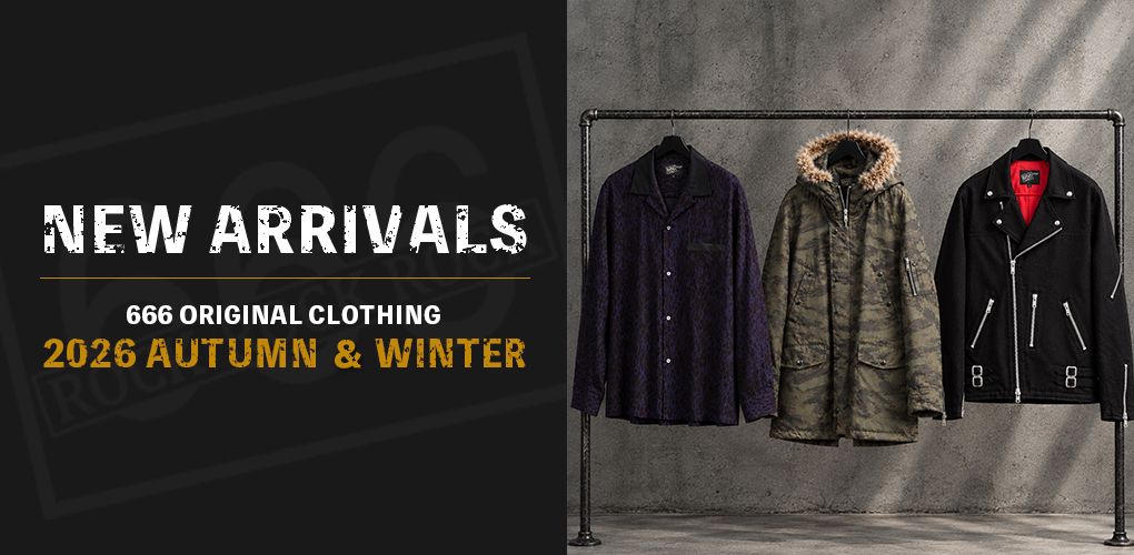 666shop's tweet photo. NEW!!!【2026 AUTUMN &amp; WINTER NEW ARRIVALS】秋冬新商品ローンチ！！
秋冬新商品プレ・オーダースタートです。
絶賛予約受付中ので、気になるアイテムは予約していただくのが確実です。是非この機会にお試しくださいませ。https://t.co/jBhb5tZ9wy https://t.co/m41Zb8Jw9v