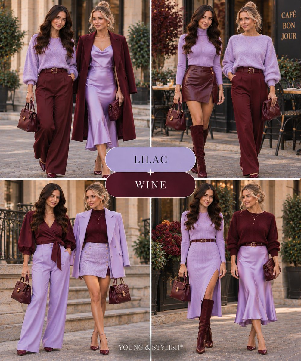 YoungandStylish's tweet photo. Fall Color combos, which one is your favorite? #ootd #fashion #Fall26 https://t.co/XBJYXKSSpG