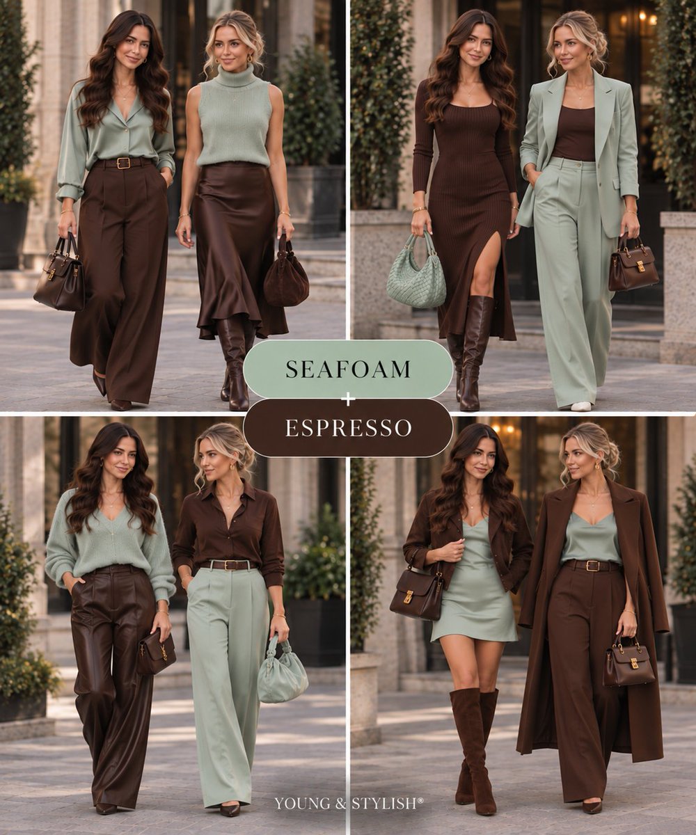 YoungandStylish's tweet photo. Fall Color combos, which one is your favorite? #ootd #fashion #Fall26 https://t.co/XBJYXKSSpG