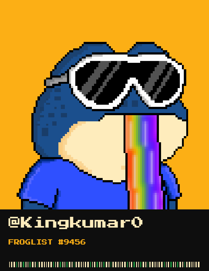 Kingkumar0's tweet photo. @zecfrogs lfg https://t.co/PzamSwSMwM