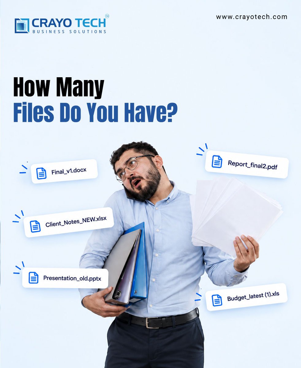 crayotechindia's tweet photo. Digital businesses need smarter ways to store, find and manage information. Save this for your next workflow discussion!
For More Details:
📧 sales@crayotech.com
📞  +91 9446777072
🌐 https://t.co/8BbjgyJL0f

#DocumentManagement #DocumentManagementSystem #DigitalTransformation https://t.co/OI2OHAgsHS