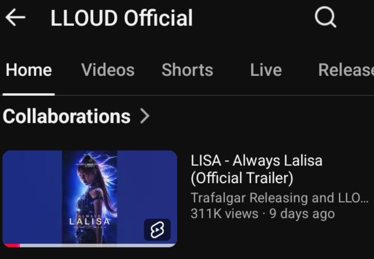 FckThat_Btch's tweet photo. Lloud's YouTube posts:

ALWAYS LALISA TIFF DEBUT 

#LISA #LISAxTIFF26
#AlwaysLalisa #TIFF26

Collaboration:

Views - 311K
https://t.co/dwoNXKehHn

Shorts:

Views - 317K
https://t.co/aKUqodjJP9 https://t.co/mQjQF9BG2Q