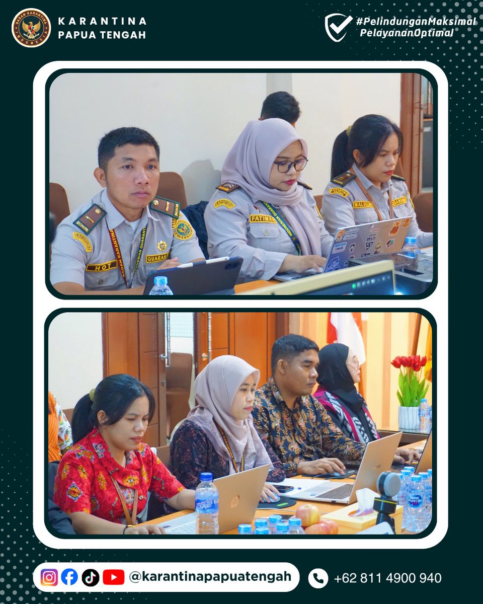 KarantinaPateng's tweet photo. Amolongo SobatQ 👋🏻

Rilis Karantina Papua Tengah, 19 September 2026
Nomor : 103/BKHIT-PT/09/2026

Perkuat Tata Kelola &amp; Manajemen Risiko, Karantina Papua Tengah Gelar In House Training

Selengkapnya : https://t.co/FXHZqhpmjA

#karantinapapuatengah #karantinaregionalpapuamaluku https://t.co/LiV3zB1CdS