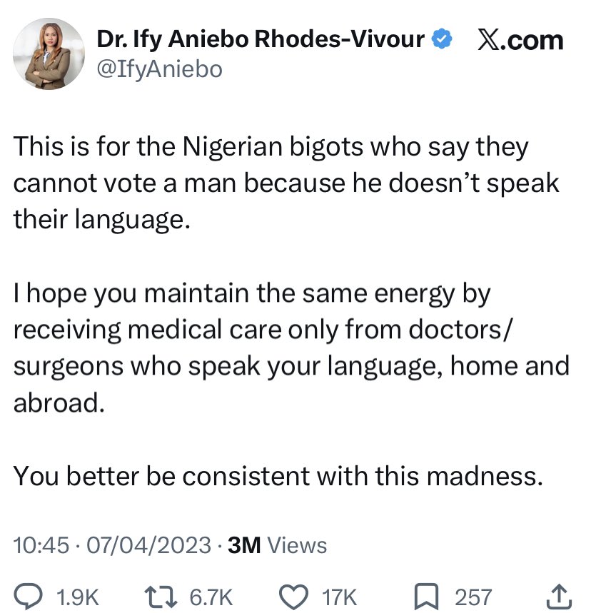 pontrol_777's tweet photo. Throw back to 2023 when Chinedu RV wife called Yoruba people mad for not voting for her husband because he couldn’t speak Yoruba, plus he denigrated Yoruba culture.
The same husband today said he has gotten a Yoruba teacher😂😂
If you like let children of Ipob gaslight you. https://t.co/S2QmUqawGK