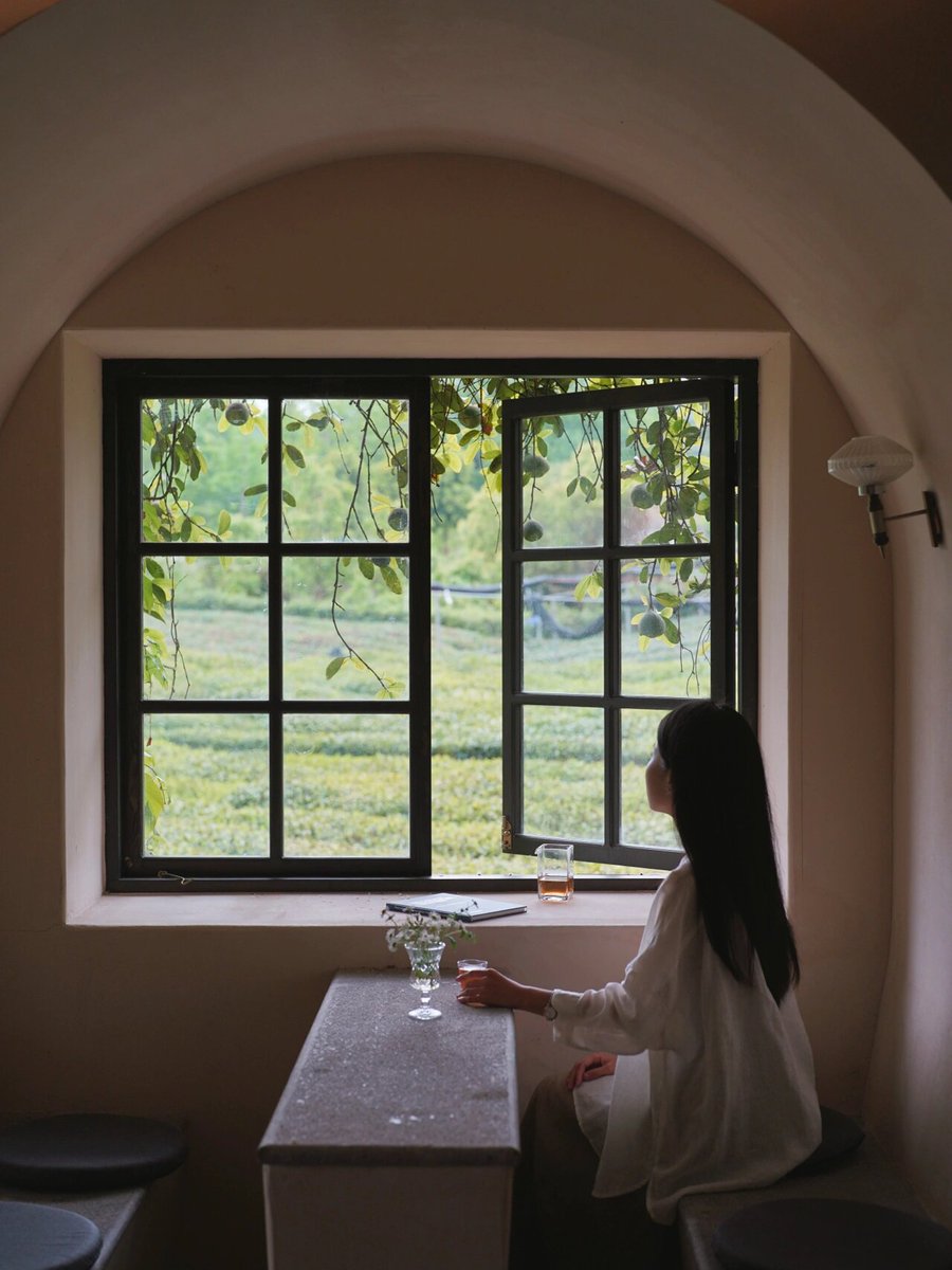 yellj407838's tweet photo. Just sipping warm matcha while my cat curls up on the windowsill—this quiet Sunday night hits different.， https://t.co/qdQTw7UkLT