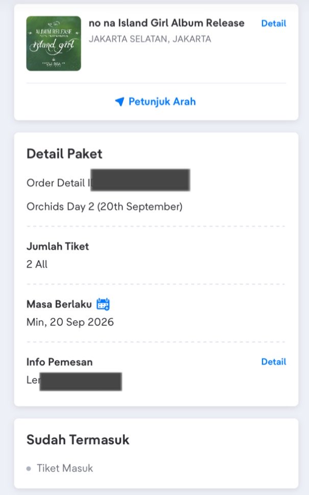 hopetix_'s tweet photo. Berhubung gak dpt day 1, mimin mau kasih tiketnya buat yg masih nyari. Gratisss ya. Masuk bareng aku jg.

FREE 2 tix D2 (20 sept)

Besok juga kita open jastip merch fee 5k/item

✨no na island girl album release pop up experience - blok m jakarta✨ https://t.co/m3vwY9pvh4