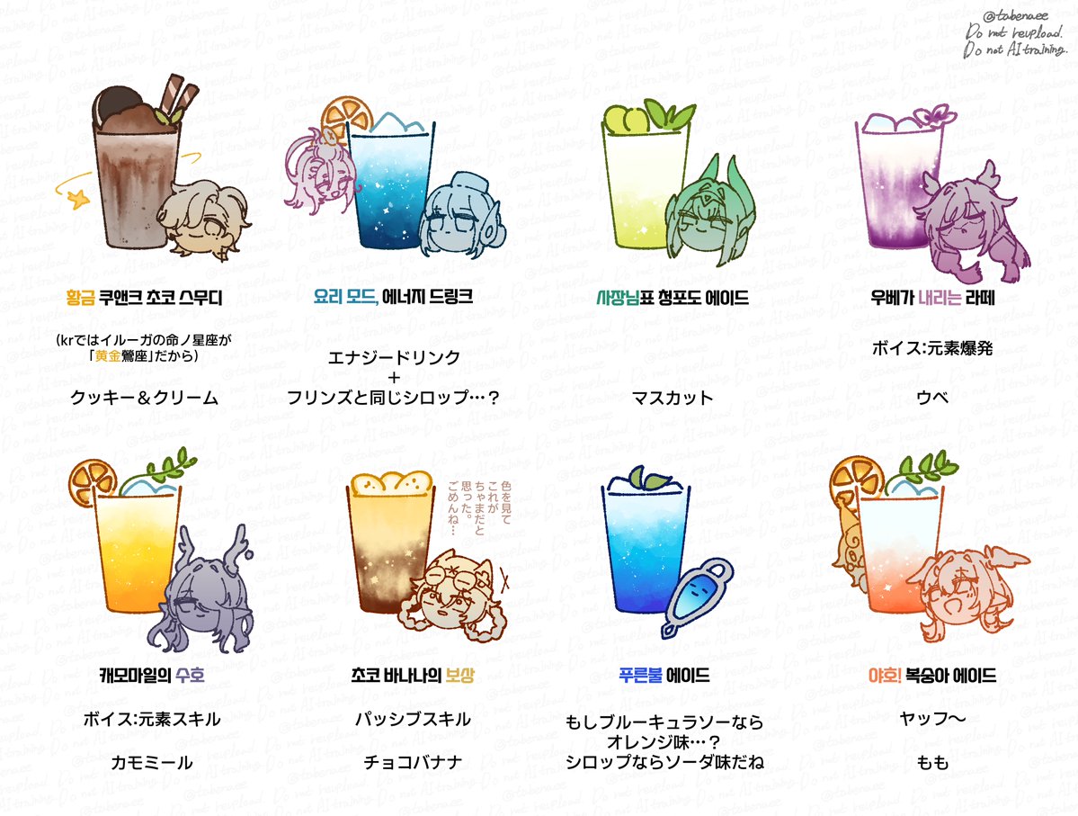 tabenaee's tweet photo. krちゃまカフェのドリンクを整理しようと思って描いてみました☕️ https://t.co/T0nSyK7qPd
