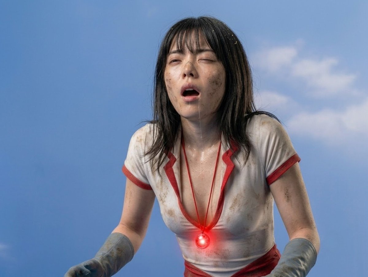 UltrawomanYuri's tweet photo. ゼットンが私のスペシウム光線を吸収して跳ね返してきたの？！😲😰 ヤバい！！アハッ！！😫💦🔴⚪🔴⚪ ああっ！！😫💦
#ウルトラウーマン #セクシーウルトラ #かわいいウルトラウーマン #カラータイマー #巨大ヒロイン #ゼットン #リョナ #ヒロインピンチ https://t.co/Ve3TvjTj8k