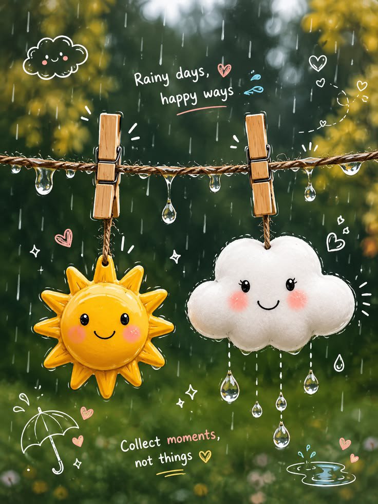 NatureDailyHQ's tweet photo. Finding simple joy and happy vibes even on the rainiest days. 🌧️☀️✨ https://t.co/Y2UqjBTph8