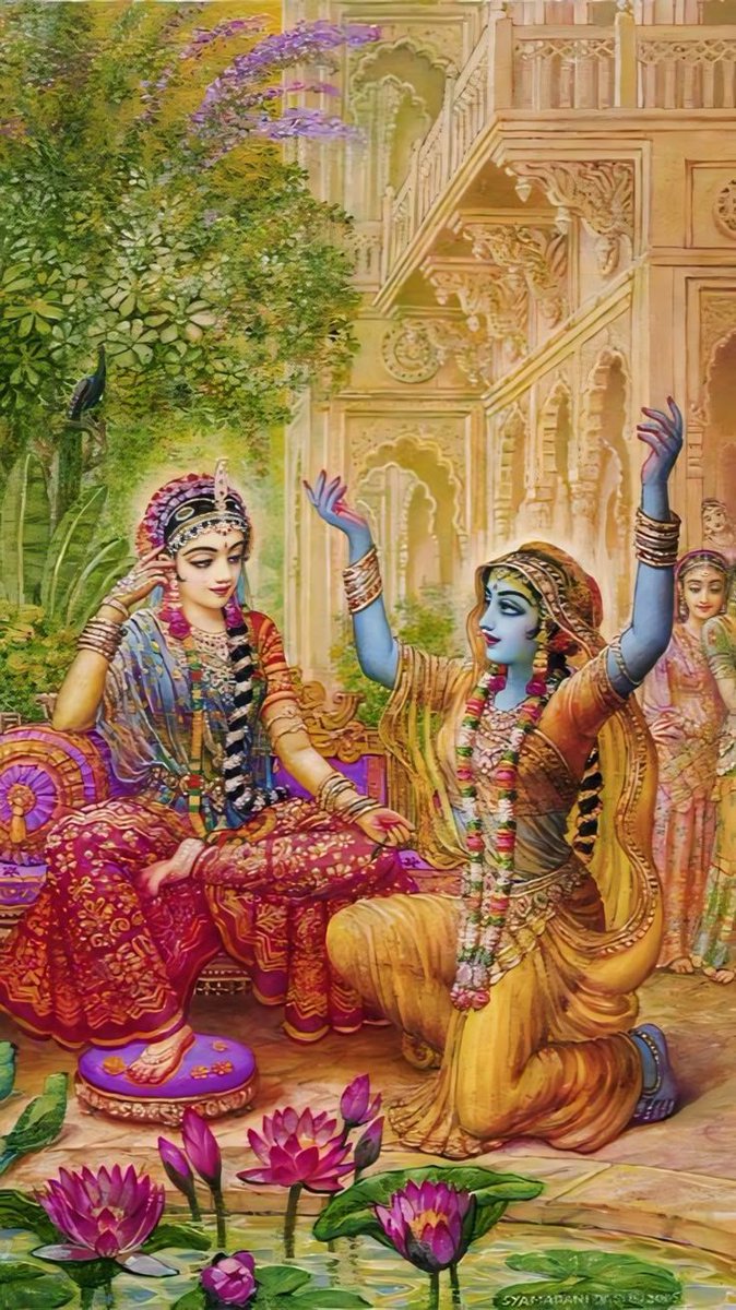 narayansuta's tweet photo. तस्माज्ज्योतिर भूद्वेधा राधामाधवरूपकम्।।

"एक ही अनन्त-अखण्ड-निर्विकार ब्रह्मज्योति राधा माधव दो रूपों में प्रकट हुई हैं।"

जय जय श्री राधे राधे श्याम..🌸✨ https://t.co/FuPMkW9nuB