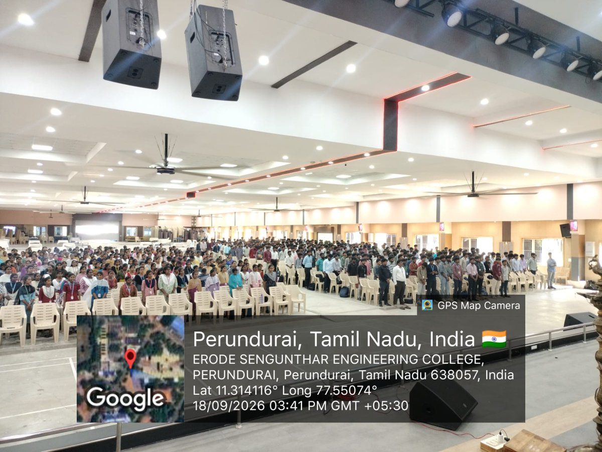 Gate27iitm's tweet photo. IIT Madras conducted GATE - JAM Outreach Programme at Erode Sengunthar Engineering College, engaging students and creating awareness about GATE &amp; JAM opportunities. https://t.co/OcP8Oi8vna