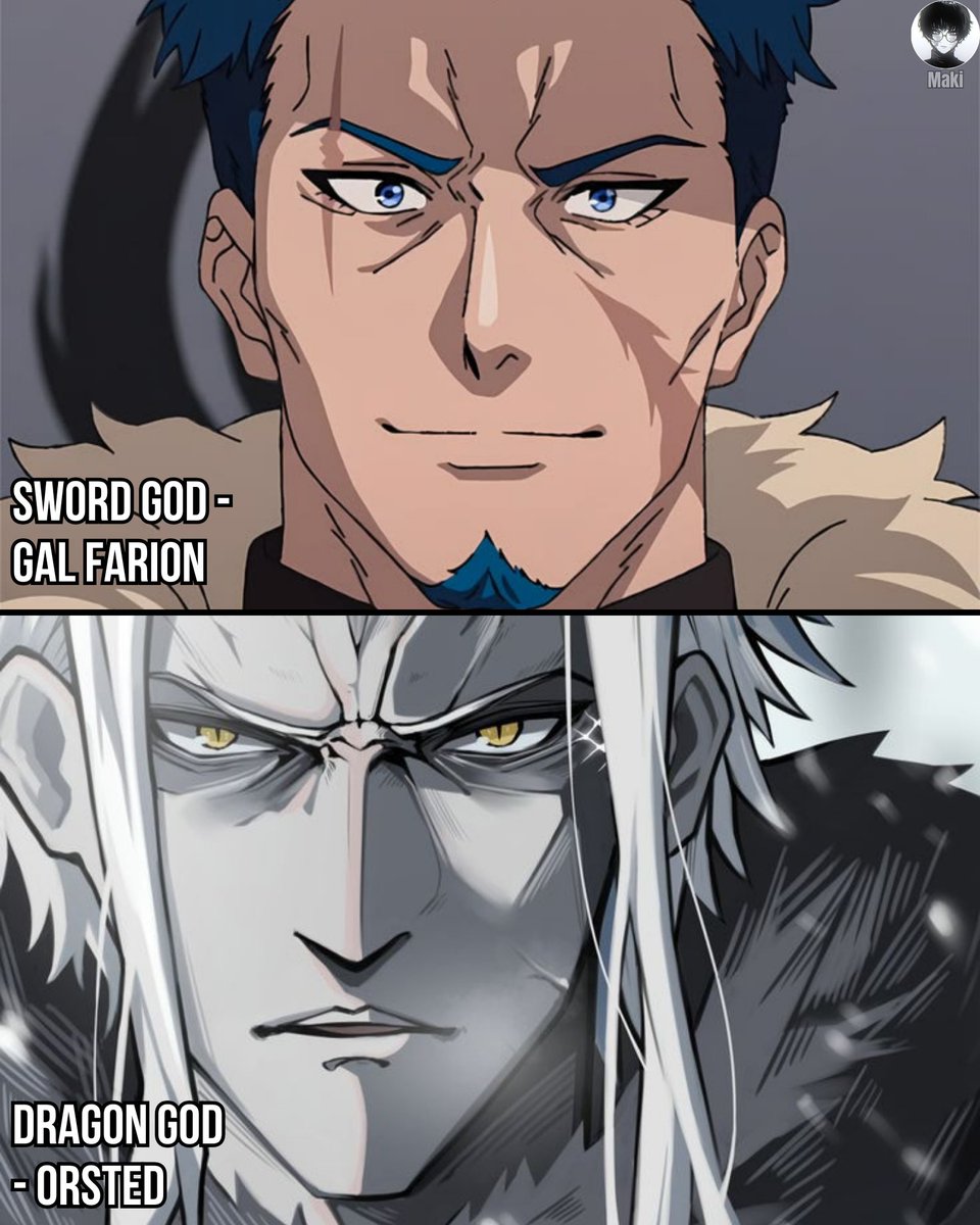 iShrishtiPandey's tweet photo. Can we talk about how the "God" titles in Mushoku Tensei don't actually mean they're gods?

Take Gal Farion.

He's the Sword God. One of the strongest swordsmen alive.

But do you seriously think he's on the same level as Orsted, the Dragon God?

Hell nah.

And that's the thing.

"God" in titles like Sword God, North God and Water God is basically the highest rank someone can reach in that sword style. It doesn't mean they've become an actual deity.

And Mushoku Tensei actually has a history of beings who were treated as genuine gods, which makes the distinction even more important.

So Gal Farion being called the Sword God doesn't put him anywhere near Orsted just because they both have "God" in their titles.

He's the Sword God because of his mastery of the Sword God style.

Orsted is the Dragon God because he's literally a Dragon God.

There's a huge difference between their powers.