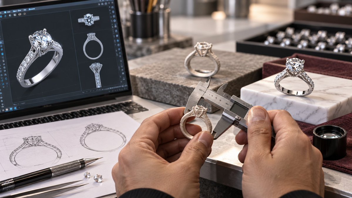 VisionJewels's tweet photo. Going straight from CAD to bulk production can be expensive.

A prototype helps test proportions, fit, stone setting and manufacturability before producing a full batch.

Finding one issue at the prototype stage is better than repeating it across 100 pieces. https://t.co/yp74uNzPG6